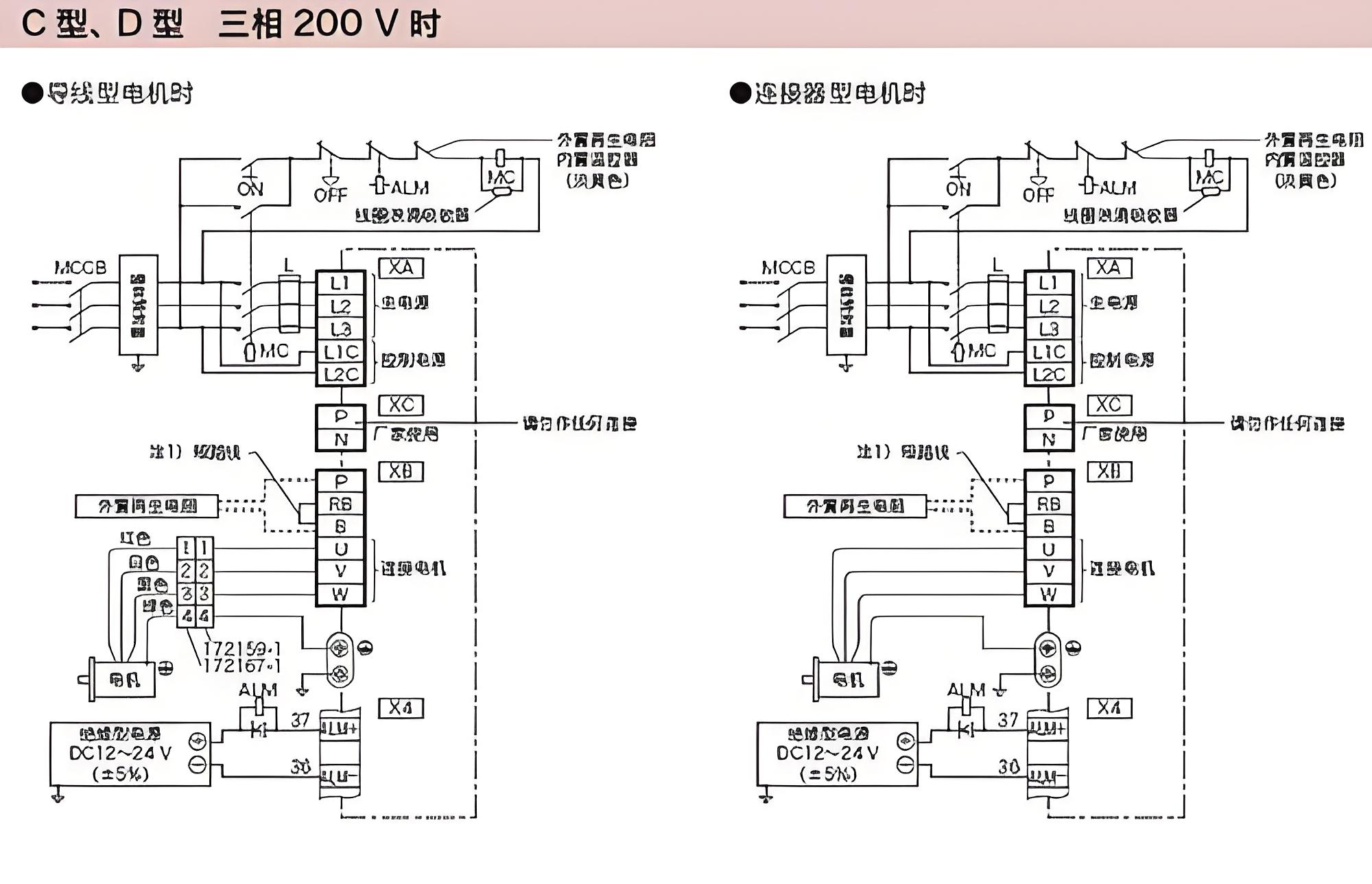 鬆下A6香蕉视频18以下禁止電機接線如何接線?鬆下A6香蕉视频18以下禁止電機接線圖